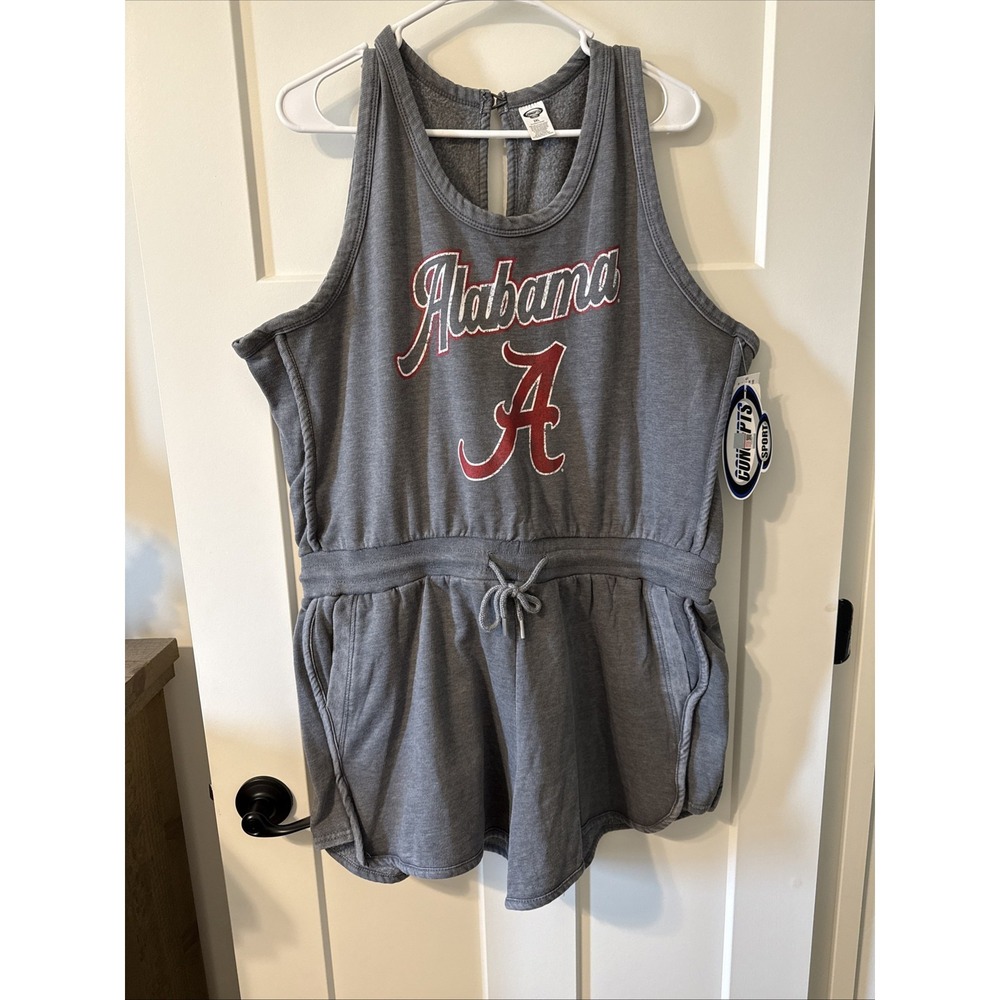 Concepts Sports Alabama Crimson Tide Romper Women's 2XL Sleeveless Gray/Red New
